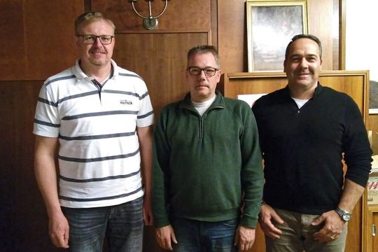 Im Führungsteam der Kfz-Innung Westpfalz: (v. li.) Jürgen Kuntz (stv. Obermeister), Michael Hirschelmann (Obermeister) und André Morio (Geschäftsführer Kreishandwerkerschaft Westpfalz).