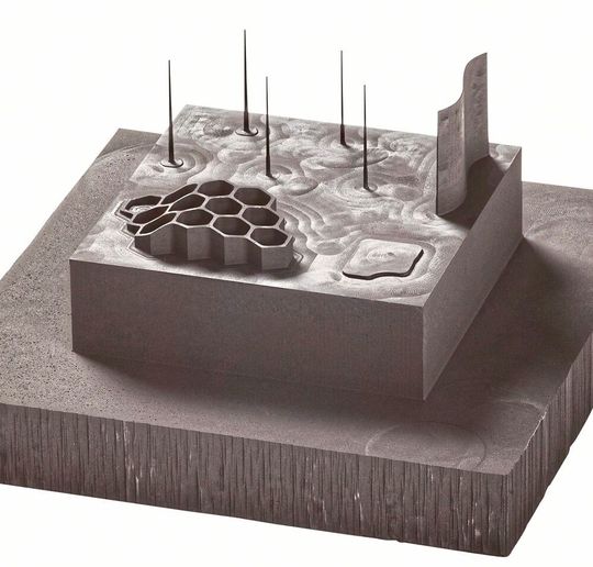 Hufschmieds Highlight auf der Moulding Expo 2019: Der Hochleistungsfräser Graftor bewältigt das Schruppen und Schlichten von Graphitelektroden besonders wirtschaftlich. Hier ein Bearbeitungsbeispiel. Hufschmieds Highlight auf der Moulding Expo 2019: Der Hochleistungsfräser Graftor bewältigt das Schruppen und Schlichten von Graphitelektroden besonders wirtschaftlich. Hier ein Bearbeitungsbeispiel.
