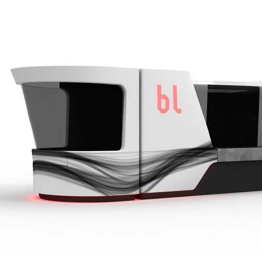 Bearbeitungszentrum mit Roboter, wie es sich bl-design konzipiert mit technischen Textilien vorstellt. Bearbeitungszentrum mit Roboter, wie es sich bl-design konzipiert mit technischen Textilien vorstellt.
