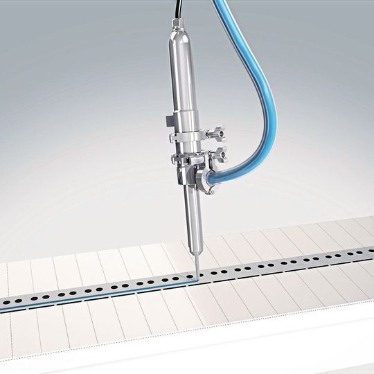 Anwendungsbeispiel kontinuierliches Dosieren mit dem 4VPHD6. Anwendungsbeispiel kontinuierliches Dosieren mit dem 4VPHD6.