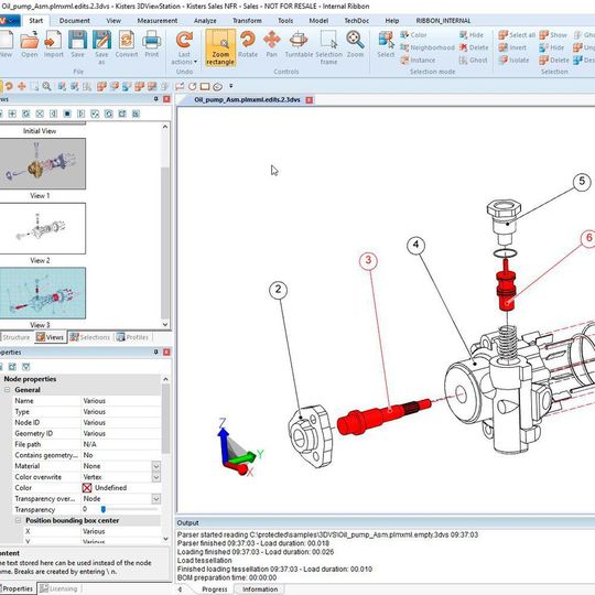 Für die Aufbereitung von CAD-DAten bietet die 3D-View-Station von Kisters neue Funktionen. Für die Aufbereitung von CAD-DAten bietet die 3D-View-Station von Kisters neue Funktionen.