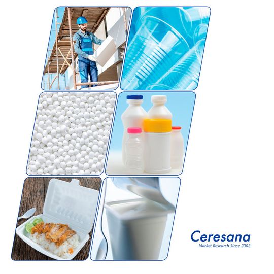 Ceresana hat den Weltmarkt für Polystyrol (PS) und für Expandiertes Polystyrol (EPS) untersucht. Ceresana hat den Weltmarkt für Polystyrol (PS) und für Expandiertes Polystyrol (EPS) untersucht.