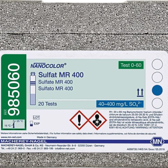 Testkit Nanocolor Sulfat MR 400 Testkit Nanocolor Sulfat MR 400