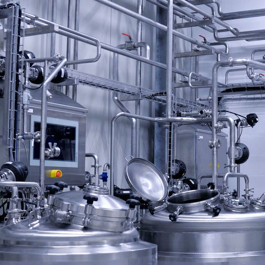 Obere Teil der MicroTec-Anlage am Fermenter Obere Teil der MicroTec-Anlage am Fermenter