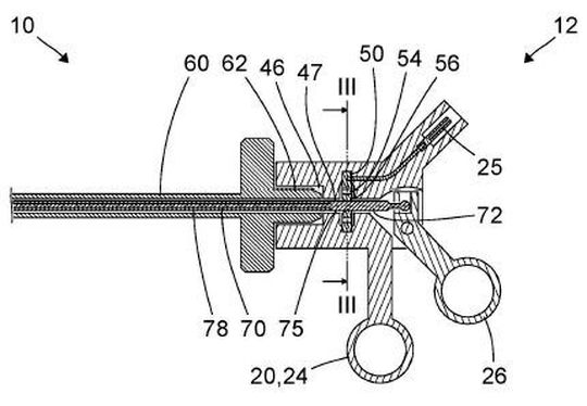 Eine Handhabungseinrichtung für ein mikro-invasives medizinisches Instrument. Eine Handhabungseinrichtung für ein mikro-invasives medizinisches Instrument.