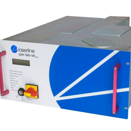 Highlight der Messepräsentation ist der LDM Blue 1000-100 – der erste blaue Diodenlaser mit 1 kW CW-Ausgangsleistung. Highlight der Messepräsentation ist der LDM Blue 1000-100 – der erste blaue Diodenlaser mit 1 kW CW-Ausgangsleistung.