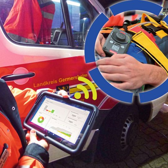 RescueWave – VOMATEC Innovations in Zusammenarbeit mit ITK Engineering und antwortING: Sichtung, Lageüberblick, Transportorganisation. Mit nur einer Handbewegung wird das Sichtungsergebnis direkt am Patienten eingegeben. Durch die vollautomatische Übertragung der Ergebnisse, stehen die Daten überall dort zur Verfügung, wo sie benötigt werden.
