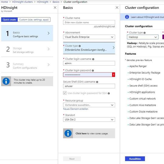 Microsoft Azure unterstützt Hadoop 3.x in HDInsight. Microsoft Azure unterstützt Hadoop 3.x in HDInsight.