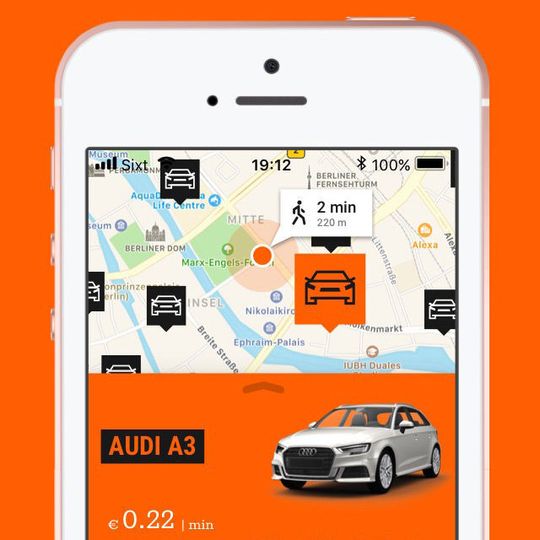 Die Sixt-App ist seit rund drei Monaten live. Die Sixt-App ist seit rund drei Monaten live.
