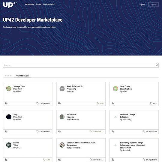 UP42 hat seine gleichnamige Geodatenplattform vorgestellt. UP42 hat seine gleichnamige Geodatenplattform vorgestellt.