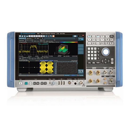 Verbesserte Ausstattung: Bei dem Signal- und Spektrumanalysator R&S FSW lässt sich die Echtzeitbandbreite bis 800 MHz ausbauen. Der Anwender kann bis 512 MHz breite Echtzeitsignale über die I/Q-Schnittstelle streamen und aufzeichnen. Verbesserte Ausstattung: Bei dem Signal- und Spektrumanalysator R&S FSW lässt sich die Echtzeitbandbreite bis 800 MHz ausbauen. Der Anwender kann bis 512 MHz breite Echtzeitsignale über die I/Q-Schnittstelle streamen und aufzeichnen.