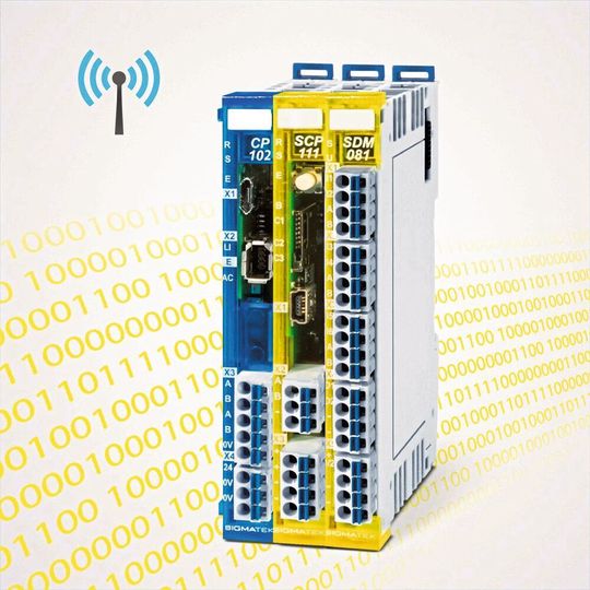 Standard-CPU, Safety Controller und Safety I/Os sorgen zusammen für wireless Safety. Standard-CPU, Safety Controller und Safety I/Os sorgen zusammen für wireless Safety.