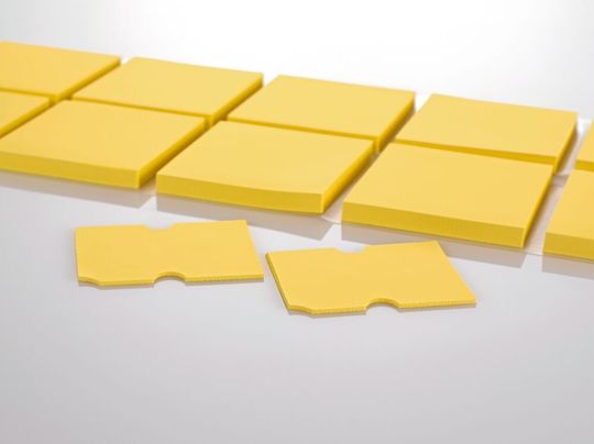 Beispiel für Softtherm Pads aus Silikon mit einer Wärmeleitfähigkeit von 1 bis 6 W/mK.