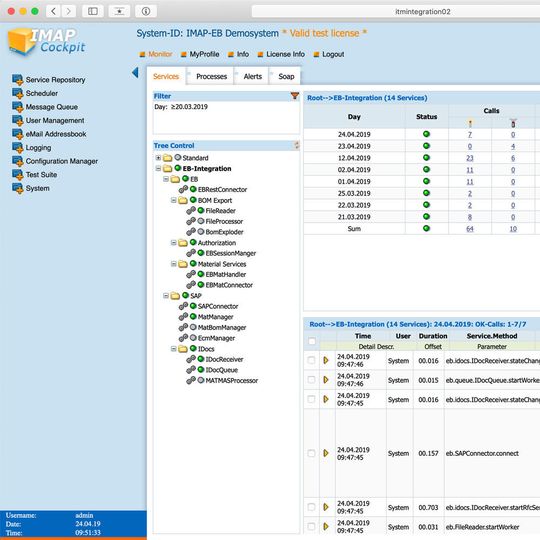 Schnittstellen-Monitoring über das webbasierte IMAP-Cockpit Schnittstellen-Monitoring über das webbasierte IMAP-Cockpit