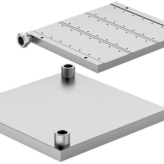 Die I-durchströmten Flüssigkeitskühlkörper sind inklusive der G¾“-Schlauchanschlüsse aus Aluminium gefertigt und besitzen eine interne, dreidimensionale Wärmetauschstruktur. Die I-durchströmten Flüssigkeitskühlkörper sind inklusive der G¾“-Schlauchanschlüsse aus Aluminium gefertigt und besitzen eine interne, dreidimensionale Wärmetauschstruktur.