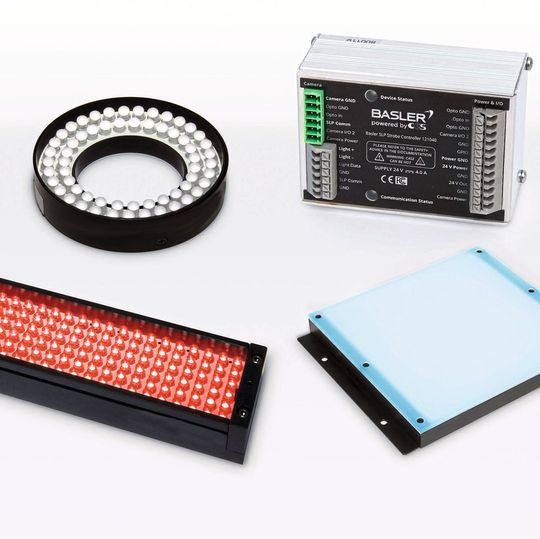 Basler Beleuchtung – Basler Camera Light Serie und Basler SLP Controller. Basler Beleuchtung – Basler Camera Light Serie und Basler SLP Controller.
