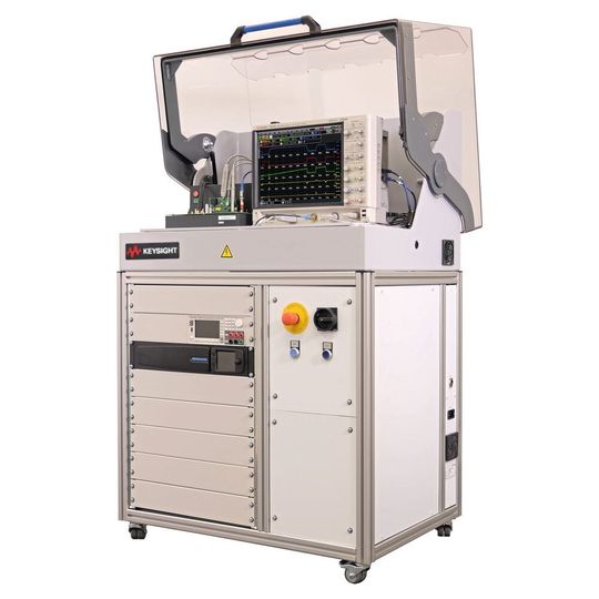 Der Leistungsanalysator mit Doppelpulstester PD1500A von Keysight Technologies ermöglicht wiederholbare Messungen von Wide-Bandgab-Halbleitern (WBG). Der Leistungsanalysator mit Doppelpulstester PD1500A von Keysight Technologies ermöglicht wiederholbare Messungen von Wide-Bandgab-Halbleitern (WBG).