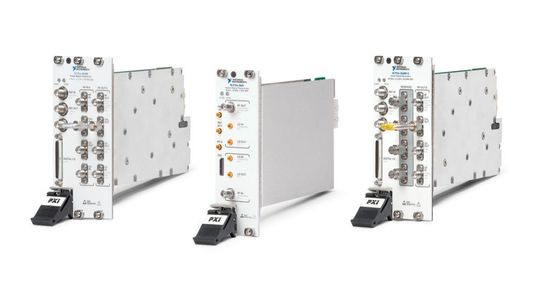 Die Vektorsignal-Transceiver von National Instruments unterstützen eine Echtzeit-Bandbreite von 1 GHz bei Frequenzen bis 44 GHz. Die Vektorsignal-Transceiver von National Instruments unterstützen eine Echtzeit-Bandbreite von 1 GHz bei Frequenzen bis 44 GHz.