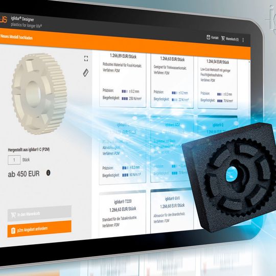 Igus hat seinen 3D-Druckservice um das Print-2-Mould-Verfahren mit gedruckten Spritzgusswerkzeugen erweitert. Igus hat seinen 3D-Druckservice um das Print-2-Mould-Verfahren mit gedruckten Spritzgusswerkzeugen erweitert.