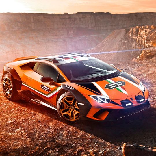 Mit dem Sterrato zeigt Lamborghini ein Offoad-Konzept seines Sportwagens Huracan. Mit dem Sterrato zeigt Lamborghini ein Offoad-Konzept seines Sportwagens Huracan.