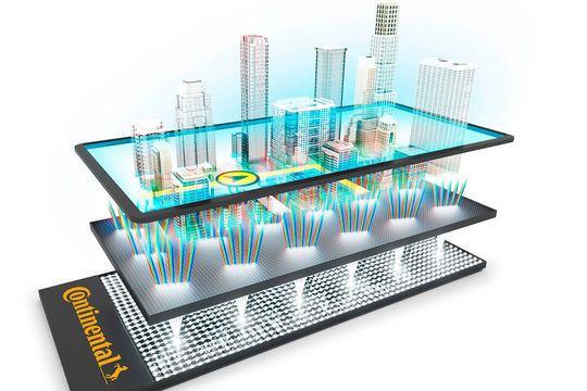 Der 3-D-Effekt entsteht, indem das Licht gebeugt und an die gewünschte Stelle gelenkt wird.