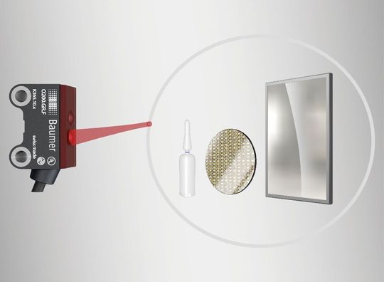 Die optischen O200 Miniatursensoren bieten hohe Detektionssicherheit auch bei glänzenden, transparenten oder spiegelnden Objekten. Die optischen O200 Miniatursensoren bieten hohe Detektionssicherheit auch bei glänzenden, transparenten oder spiegelnden Objekten.