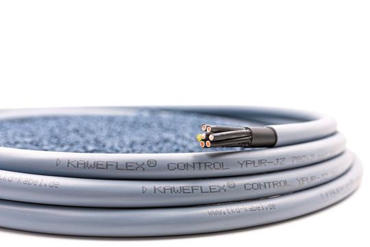 Die Kaweflex-Control-YPUR-Serie von TKD wartet mit Doppelschicht-Mantel zur besseren Verarbeitung und mit integrierter Verschleißanzeige auf.
