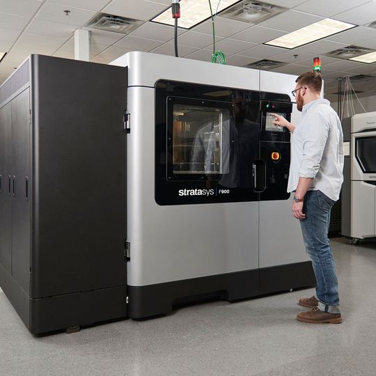 The F900 3D Printer offered with the AIS package provide a faster, more streamlined approach to qualify additively manufactured parts for aircraft installation. The F900 3D Printer offered with the AIS package provide a faster, more streamlined approach to qualify additively manufactured parts for aircraft installation.
