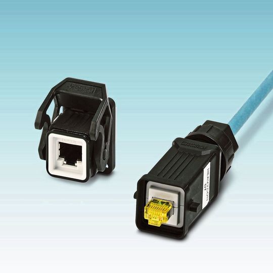 RJ45-Kontakteinsätzen für schwere Steckverbinder: Die RJ45-Adaper und -Gender-Changer ermöglichen die Datenübertragung im platzsparenden D7-Gehäuse. RJ45-Kontakteinsätzen für schwere Steckverbinder: Die RJ45-Adaper und -Gender-Changer ermöglichen die Datenübertragung im platzsparenden D7-Gehäuse.