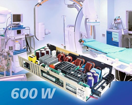 Ein lüfterloses Einbaunetzteil mit einer Leistung bis 600 W. Ein lüfterloses Einbaunetzteil mit einer Leistung bis 600 W.