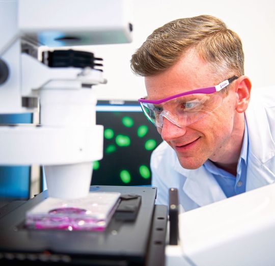 Einer der aktuellen Forschungsschwerpunkte bei Evonik ist die Züchtung von Gewebe. Einer der aktuellen Forschungsschwerpunkte bei Evonik ist die Züchtung von Gewebe.