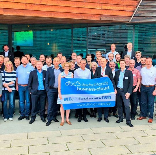 Die dbc-Gruppe beim Partnertag 2019 in Hamburg Die dbc-Gruppe beim Partnertag 2019 in Hamburg