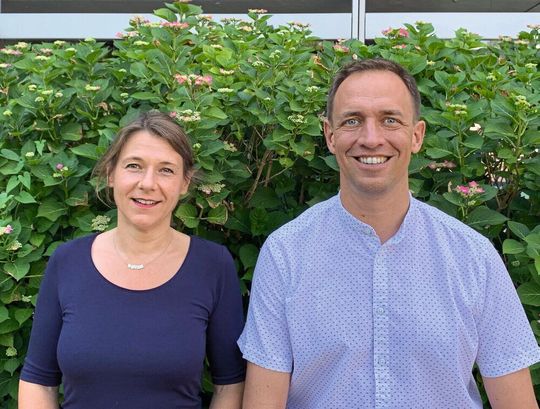 Dr. Katja Fälber und Prof. Oliver Daumke Dr. Katja Fälber und Prof. Oliver Daumke