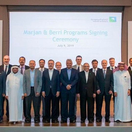 Signing ceremony of the Marjan and Berri Programmes. Signing ceremony of the Marjan and Berri Programmes.