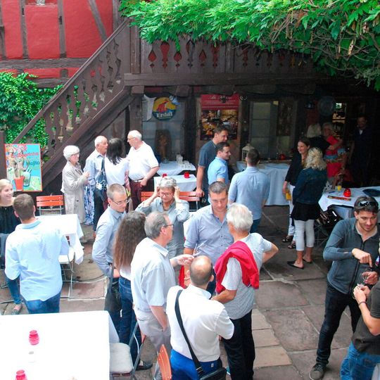 In der Gaststätte „Alte Brauerei“ in Weingarten fand das diesjährige Blechbatscherfest statt. In der Gaststätte „Alte Brauerei“ in Weingarten fand das diesjährige Blechbatscherfest statt.