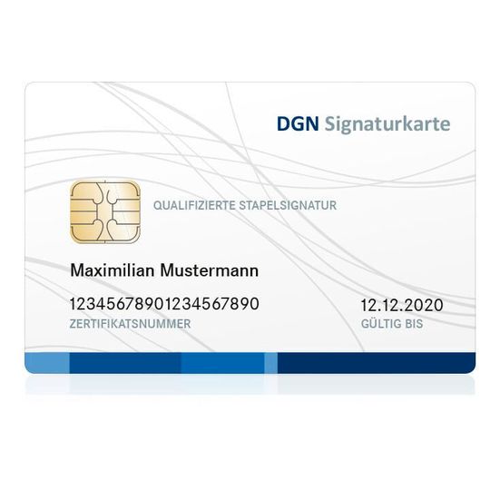 Beim DGN kann eine qualifizierte Signaturkarte jetzt auch per BehördenIdent beantragt werden. Beim DGN kann eine qualifizierte Signaturkarte jetzt auch per BehördenIdent beantragt werden.