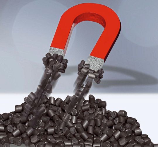 Kebablend / MW 53.000 ist ein magnetischer Compound aus dem Kunststoff PPS und weichmagnetischem Füllstoff von Barlog. Er kann spritzgegossen werden. Die Rotorscheiben für den Leichtbaumotor aus dem „Prolemo“-Projekt für Elektrofahrzeuge sind aus diesem Material gefertigt. Der Motor ist deshalb um 24 % leichter als übliche Servomotoren. Kebablend / MW 53.000 ist ein magnetischer Compound aus dem Kunststoff PPS und weichmagnetischem Füllstoff von Barlog. Er kann spritzgegossen werden. Die Rotorscheiben für den Leichtbaumotor aus dem „Prolemo“-Projekt für Elektrofahrzeuge sind aus diesem Material gefertigt. Der Motor ist deshalb um 24 % leichter als übliche Servomotoren.