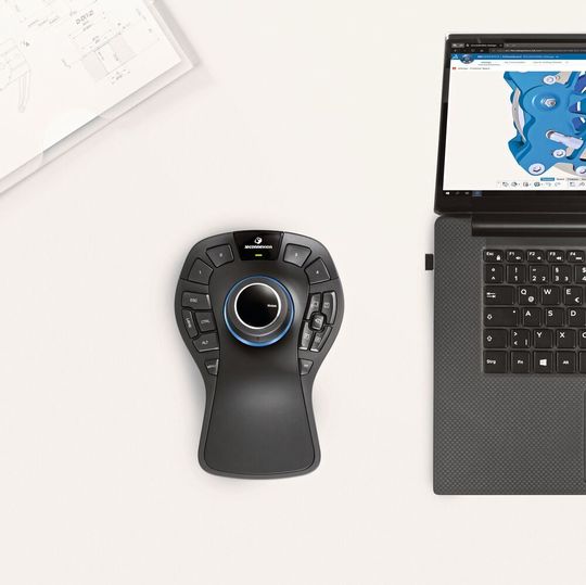 Move, zoom and rotate models in a single, fluid motion - without the need for a standard mouse. Move, zoom and rotate models in a single, fluid motion - without the need for a standard mouse.