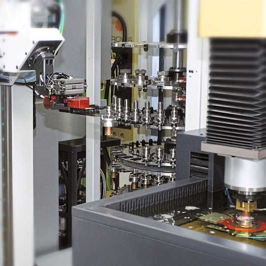 The magazines are designed to stack vertically with the storage positions arranged over two, three or four levels. The magazines are designed to stack vertically with the storage positions arranged over two, three or four levels.