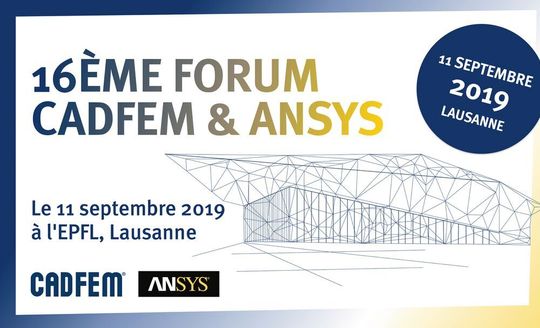 Le 16e Forum Cadfem présentera à travers des exemples concrets les multiples possibilités de simulation offertes par le logiciel Ansys. Le 16e Forum Cadfem présentera à travers des exemples concrets les multiples possibilités de simulation offertes par le logiciel Ansys.