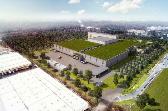 Etwa 900 Angestellte sollen auf dem 100.000 m&#xB2; gro&#xDF;en Areal einmal t&#xE4;tig sein.