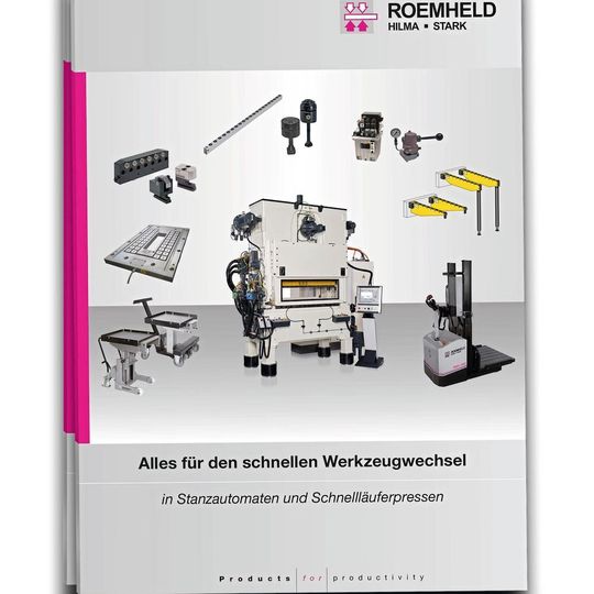Die Systeme von Roemheld zum schnellen Werkzeugwechsel sind für mit Pressen zwischen 30 und 300 t ausgelegt. Die Systeme von Roemheld zum schnellen Werkzeugwechsel sind für mit Pressen zwischen 30 und 300 t ausgelegt.