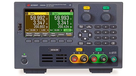 Die E36200-Serie weist gleiche Mess- und Weiterentwicklungsmöglichkeiten wie die Drei-Kanal-Netzteilserie auf, liefert aber einen höheren Strom und eine höhere Spannung.