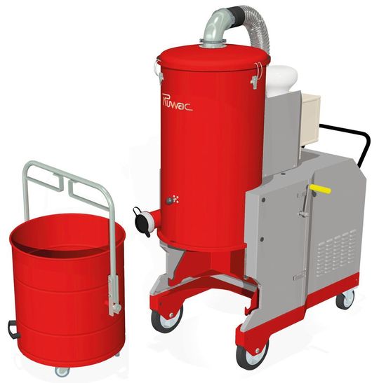 Die Ruwac-Sauger vom Typ DA 5112 und 5152 sind vom Hersteller so ausgelegt worden, dass sie sehr hohe Sauggutmengen aufnhemen können.