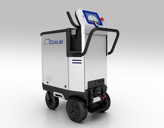 Die PCS 60 ist mit dem patentierten Particle Control System (PCS) von Cold Jet ausgestattet. Die PCS schneidet Trockeneis präzise in diamantförmige Partikel in vom Bediener zuvor gewählte Abmessungen, was laut Cold Jet die Möglichkeit der Anwendungen sehr flexibel werden lässt.