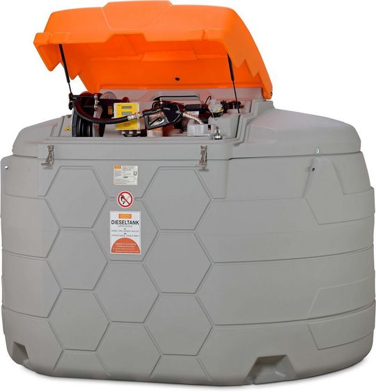 Der 5000-l-Cube-Dieseltank ist ein kompaktes Kompletttanksystem für draußen. Der 5000-l-Cube-Dieseltank ist ein kompaktes Kompletttanksystem für draußen.