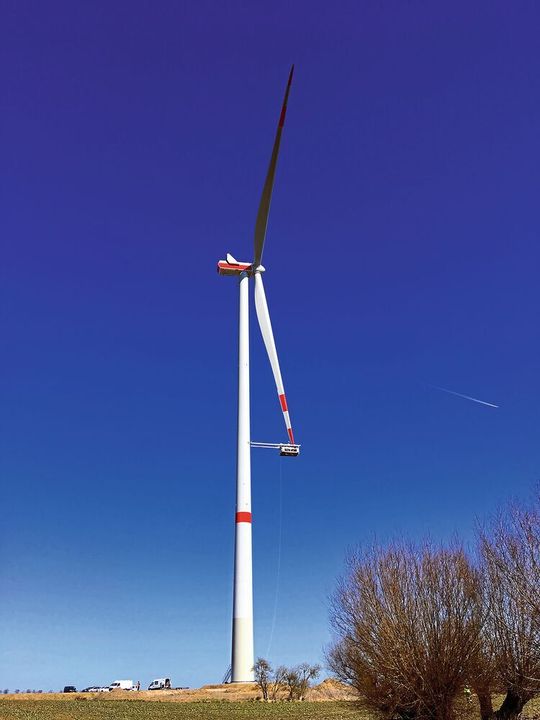 Derzeit arbeiten die Entwickler von WP Systems an einer Lösung für den unbemannten krangebundenen Betonturm-Rückbau von Windkraftanlagen.