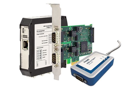 Ab sofort wird das breite Portfolio an Ixxat PC/CAN-Interfaces, welches für alle gängigen PC-Schnittstellenstandards verfügbar ist, direkt von Codesys unterstützt. Ab sofort wird das breite Portfolio an Ixxat PC/CAN-Interfaces, welches für alle gängigen PC-Schnittstellenstandards verfügbar ist, direkt von Codesys unterstützt.