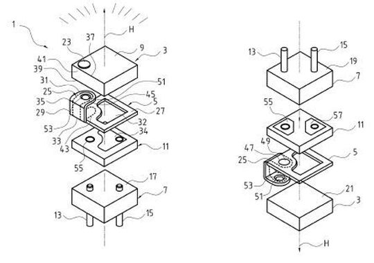 Ultra-miniaturisierte lichtemittierende Einheit für ein medizinisch-endoskopisches Instrument. Ultra-miniaturisierte lichtemittierende Einheit für ein medizinisch-endoskopisches Instrument.