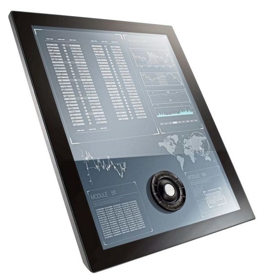 Kombination von Flexscape Wheel und Flexscape One: Die haptischen Bedienelemente ermöglichen eine sichere taktil geführte Bedienung von Touch-Funktionen. Kombination von Flexscape Wheel und Flexscape One: Die haptischen Bedienelemente ermöglichen eine sichere taktil geführte Bedienung von Touch-Funktionen.